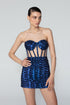 Heart Neck Transparent Bustier Mini Dress